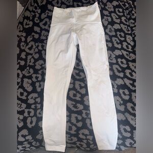 White lulu leggings